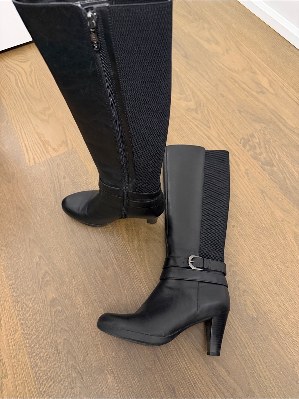 Black Women's Tall Riding Boots